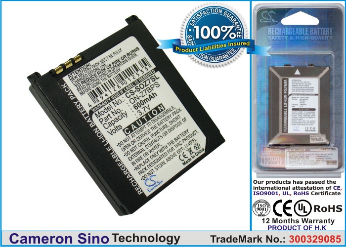 Batteri til mobiltelefon, smarttelefon for Sony CMD-Z7