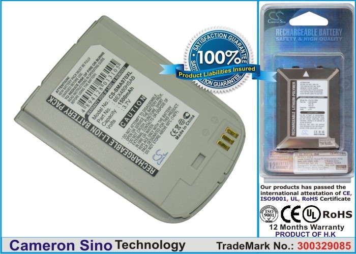 Batteri til mobiltelefon, smarttelefon for Samsung SCH-A970, MM-A940