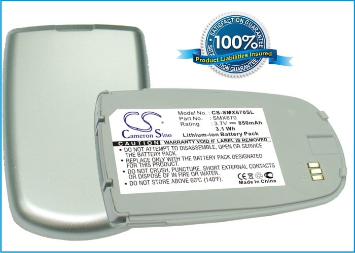 Batteri til mobiltelefon, smarttelefon for Samsung SGH-X670, SGH-X678