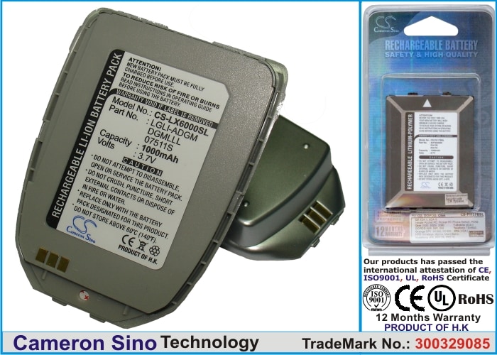 Batteri til mobiltelefon, smarttelefon for LG VX6000, VX-6000, VX6007
