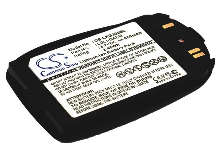 Batteri til mobiltelefon, smarttelefon for LG KG228, KG220, KG300