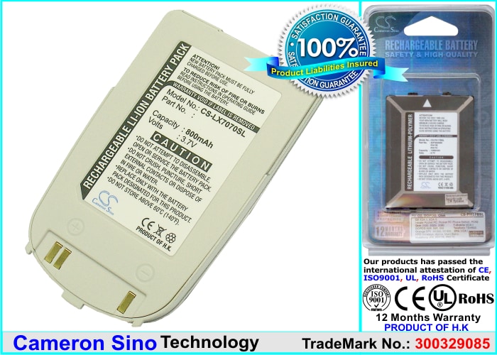 Batteri til mobiltelefon, smarttelefon for LG 7070