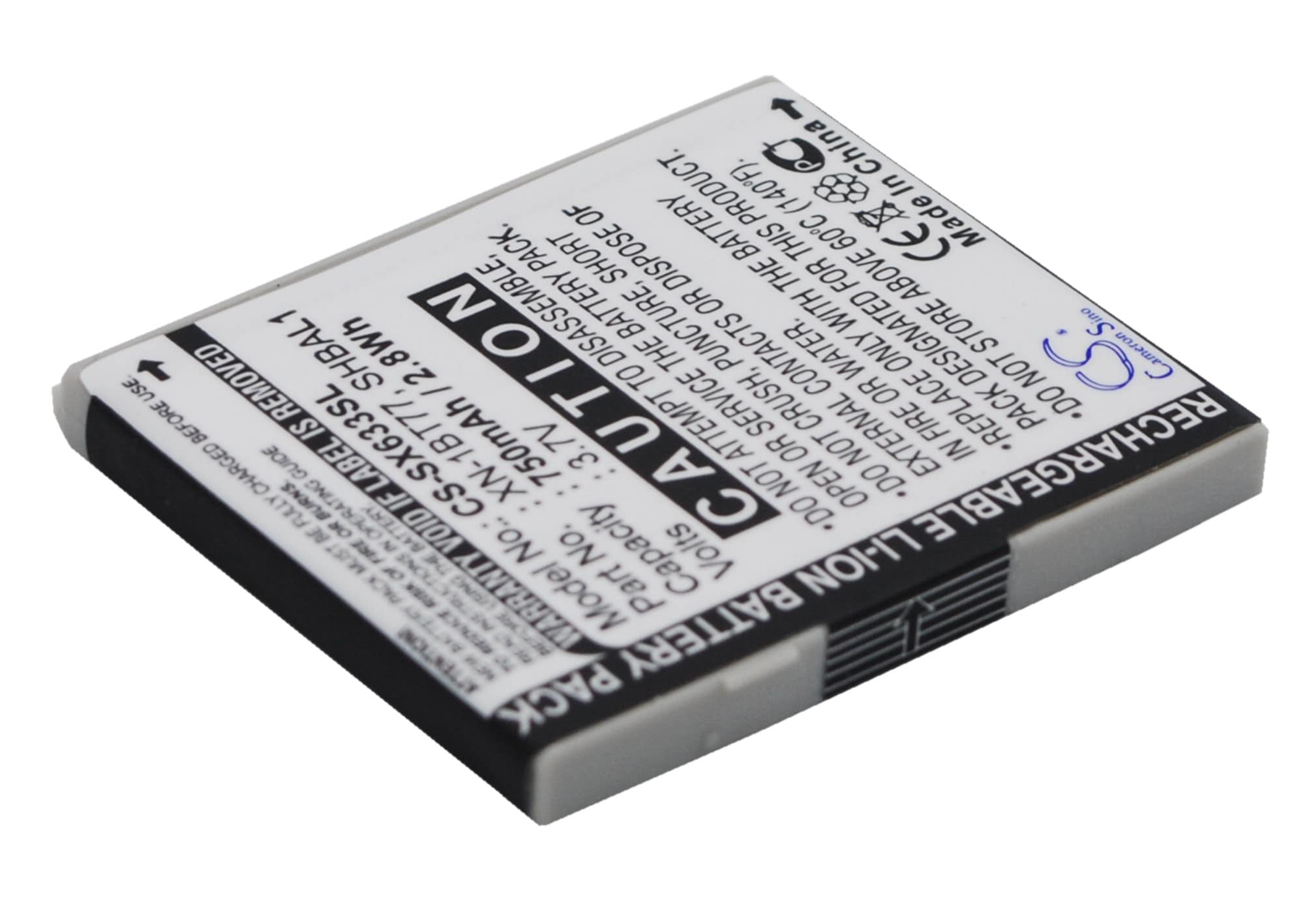 Batteri til mobiltelefon, smarttelefon for Vodafone 705SH