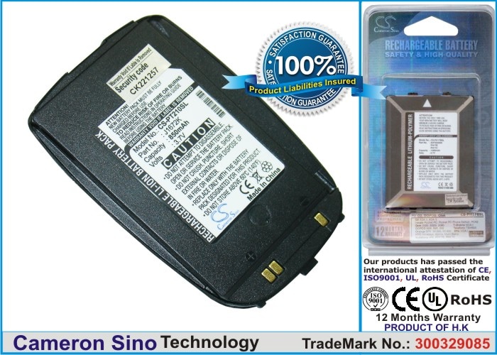 Batteri til mobiltelefon, smarttelefon for Pantech PN210