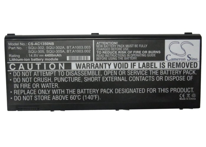 Batteri til bærbar PC, Acer Aspire 1350, Aspire 1350LC, Aspire 1350LCe m.fl.