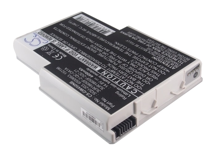 Batteri til bærbar PC, notatbok til Gateway Solo 400VTX, Solo 450E, Solo 450RGH m.fl.