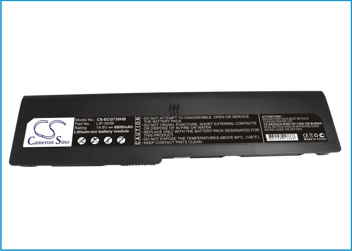 Batteri til bærbar PC, ECS G730, Green 732