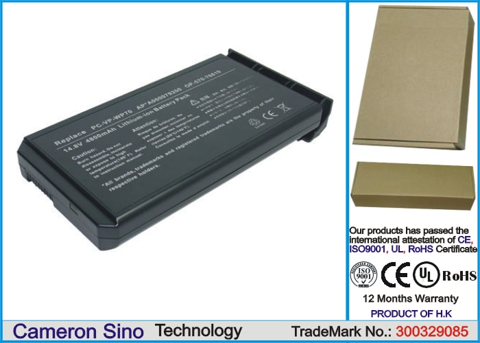 Batteri til bærbar PC, Notatbok for Fujitsu Amilo L7300, Amilo Pro V2010