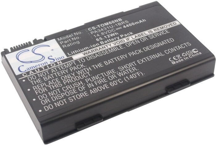 Batteri til bærbar PC, Notatbok for Toshiba Satellite M60, Satellite M60-183 m.fl.