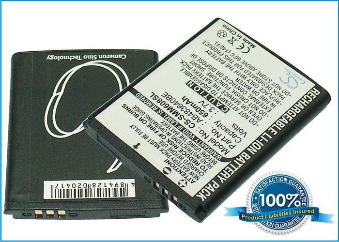 Batteri til mobiltelefon, smarttelefon for Samsung SGH-M608B