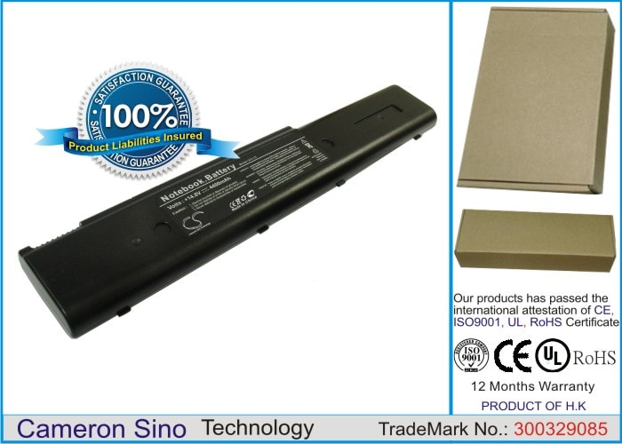 Batteri til bærbar PC, notatbok for Asus L4, L4E, L4H m.fl.