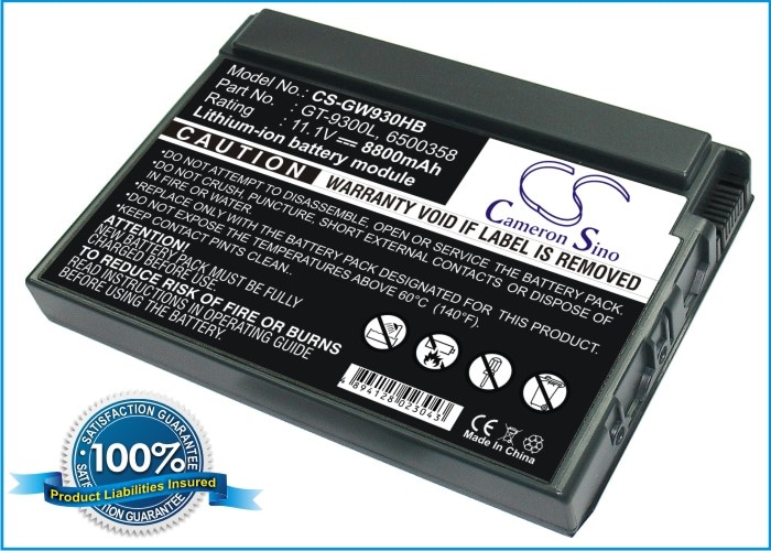 Batteri til bærbar PC, Gateway Solo 9300