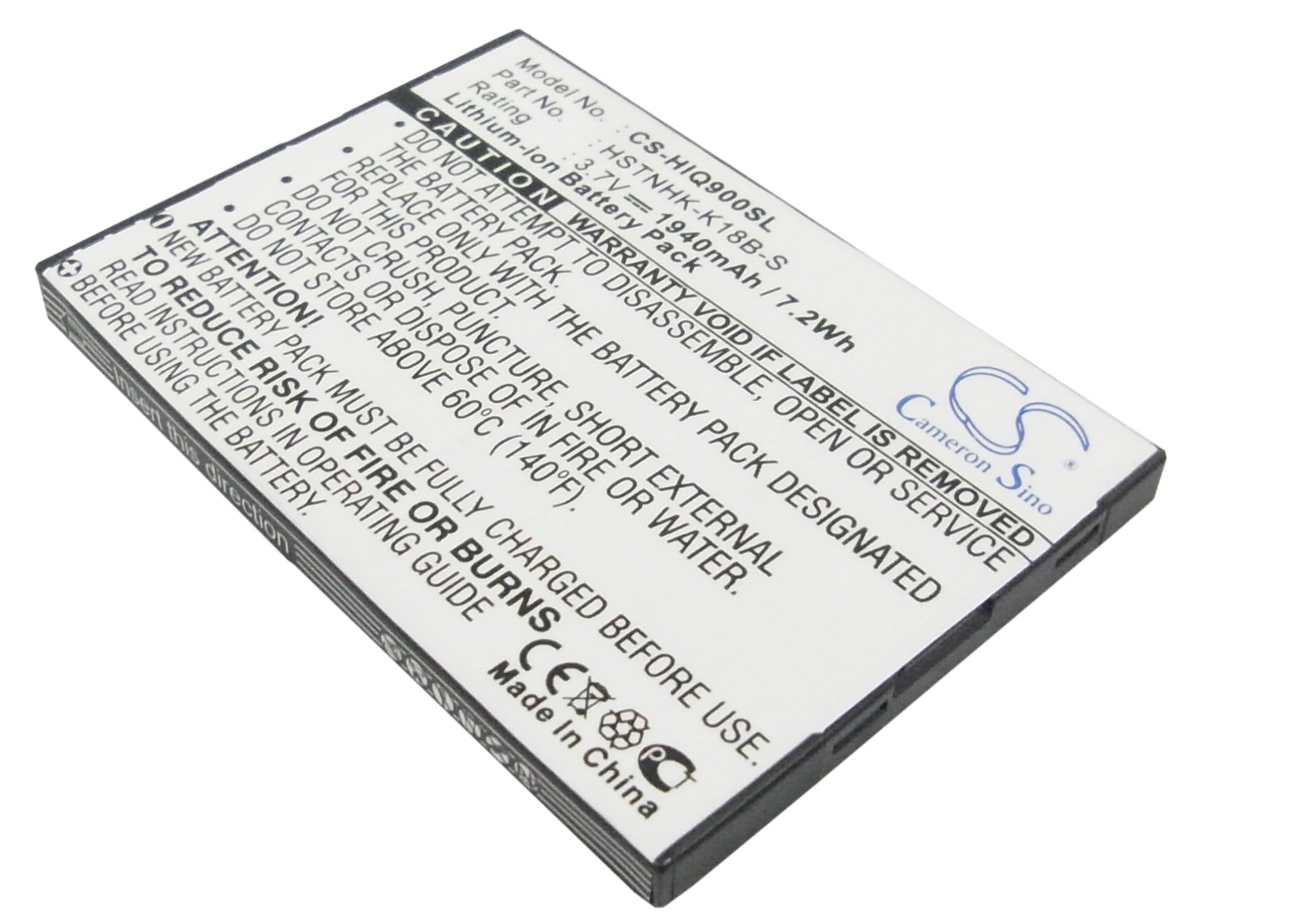 Batteri til mobiltelefon, smarttelefon for HP iPAQ 900, iPAQ 910, iPAQ 910c m.fl.