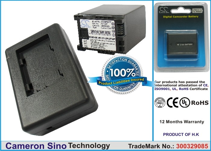 Batteri til kamera for Canon Vixia HF10, Vixia HF11, Vixia HF100 m.fl.