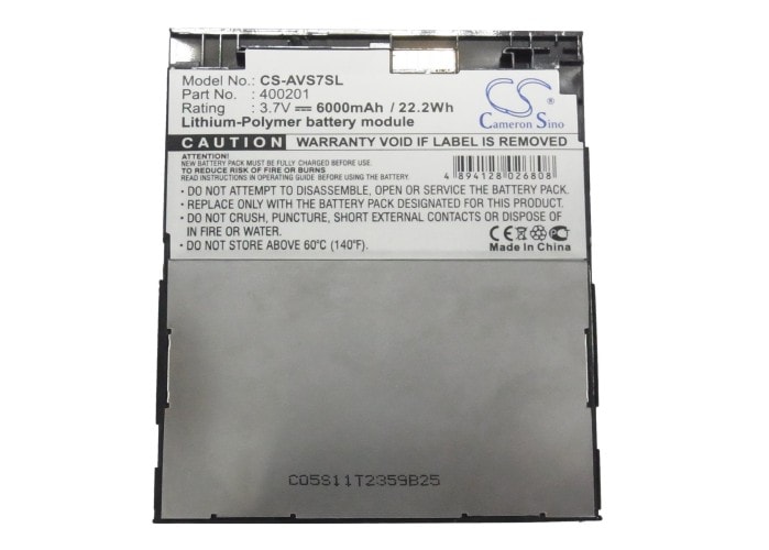 Batteri til mediespiller for Archos 7 160 GB, 7 320 GB