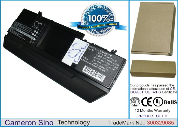 Batteri til bærbar PC, Notatbok for Dell Latitude D420, Latitude D430
