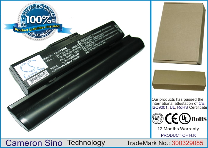 Batteri til bærbar PC, Notatbok for IBM ThinkPad X30, ThinkPad X31, ThinkPad X32 m.fl.