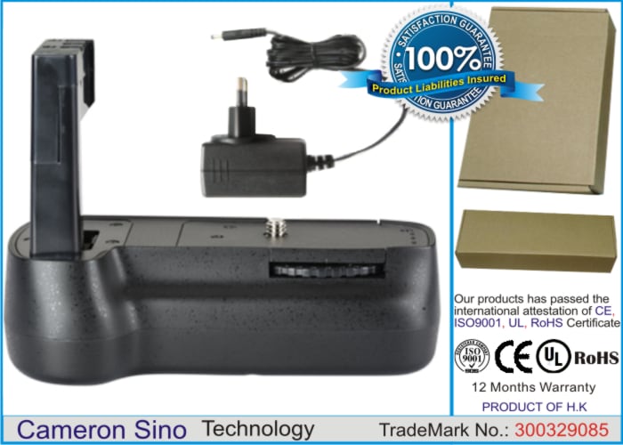 Batteri til batterigrepet for Nikon D40, D40X, D60 m.fl.