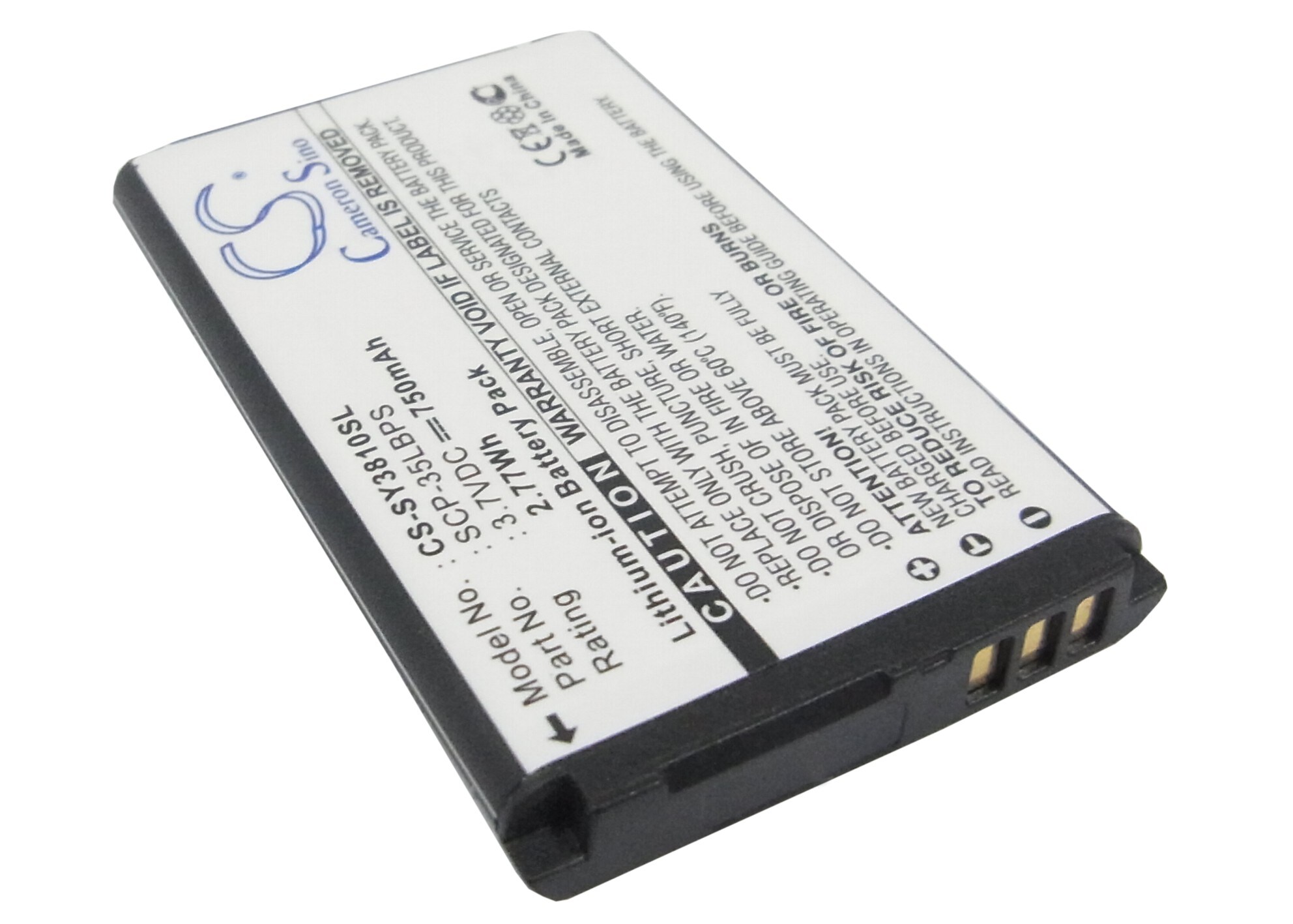 Batteri til mobiltelefon, smarttelefon for Sanyo SCP-3810