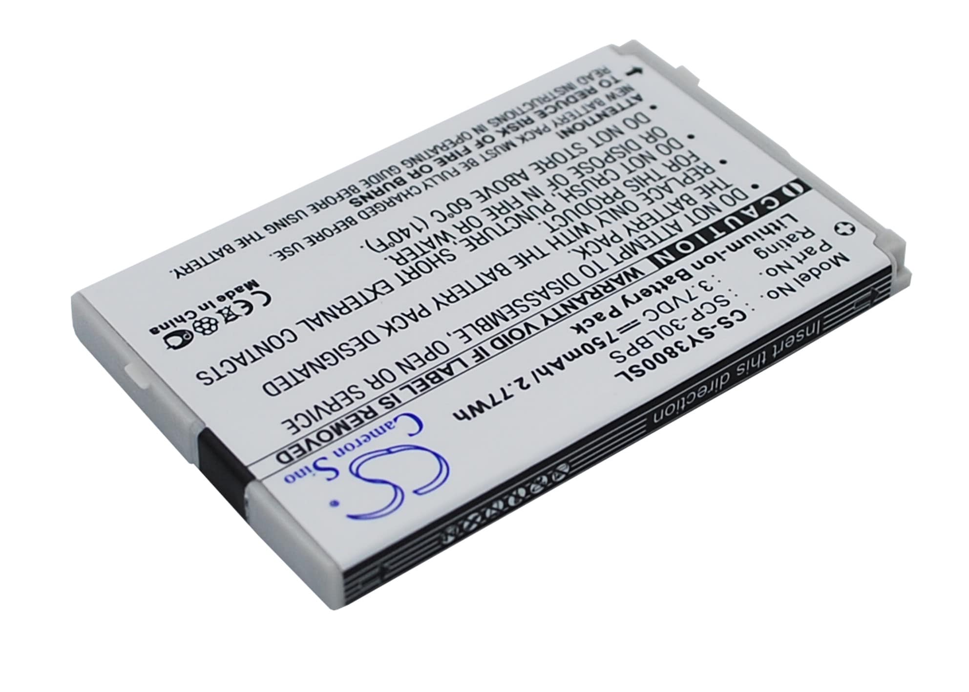 Batteri til mobiltelefon, smarttelefon for Sanyo SCP-3800, Katana LX, SCP-6750 m.fl.