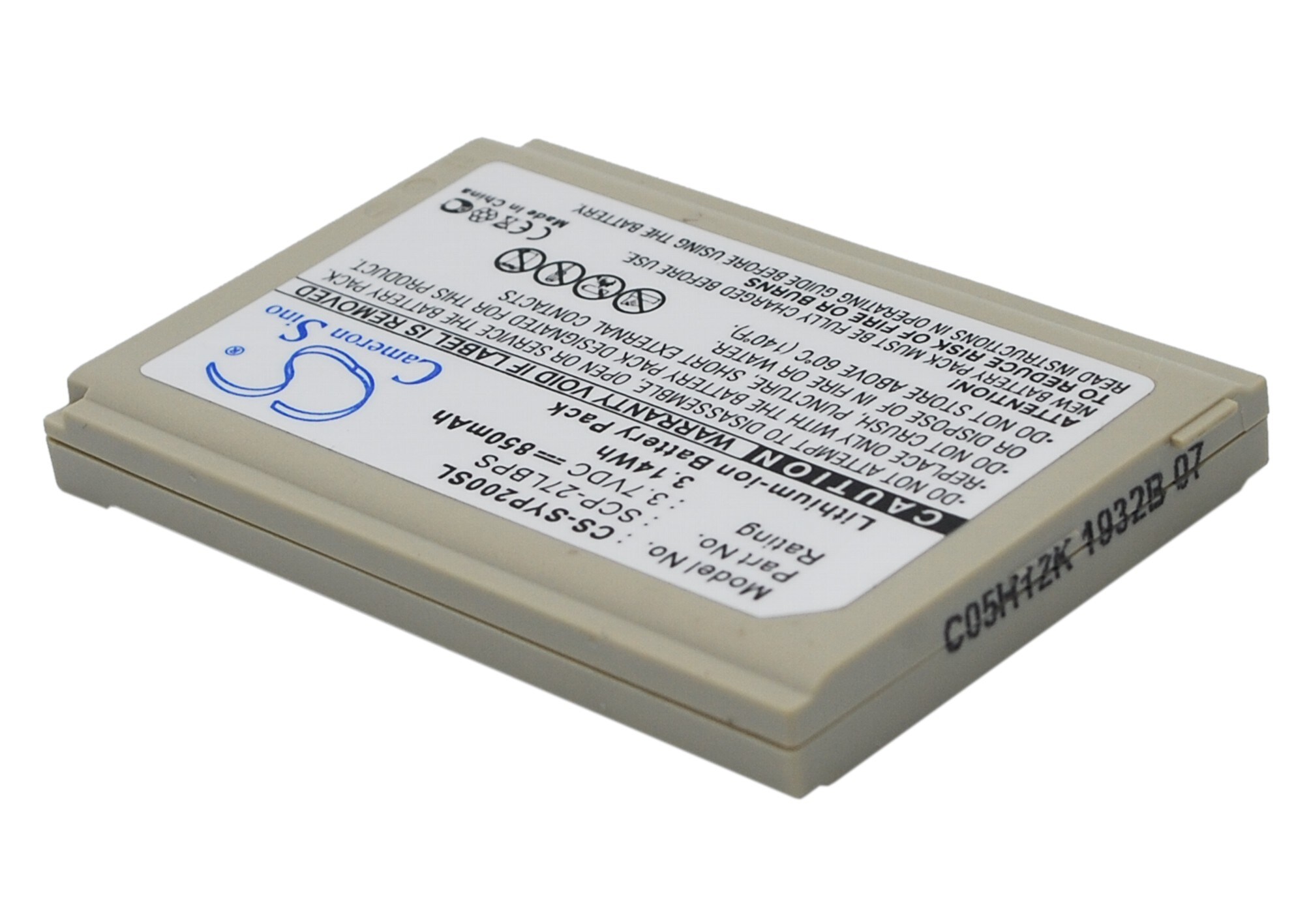 Batteri til mobiltelefon, smarttelefon for Sanyo Pro-200, Pro-700, SCP-E4100 m.fl.