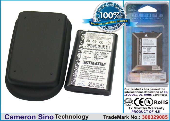 Batteri til mobiltelefon, smarttelefon for LG AX390