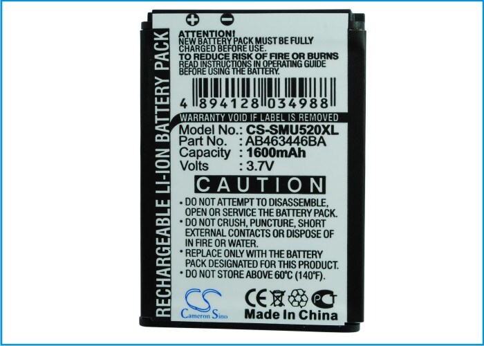 Batteri til mobiltelefon, smarttelefon for Samsung SCH-U520