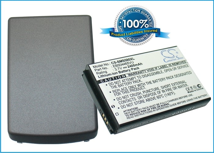 Batteri til mobiltelefon, smarttelefon for Samsung GT-S5800, Wava S5800, S5800