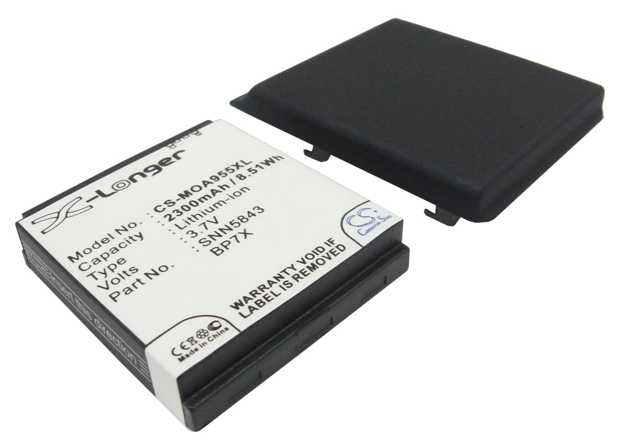 Batteri til mobiltelefon, smarttelefon for Motorola Droid 2 A955, A955