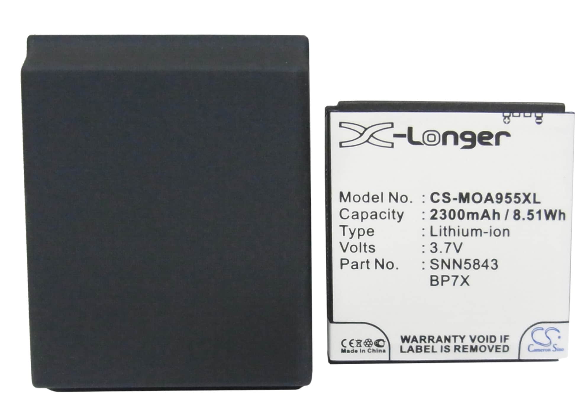 Batteri til mobiltelefon, smarttelefon for Motorola Droid 2 A955, A955