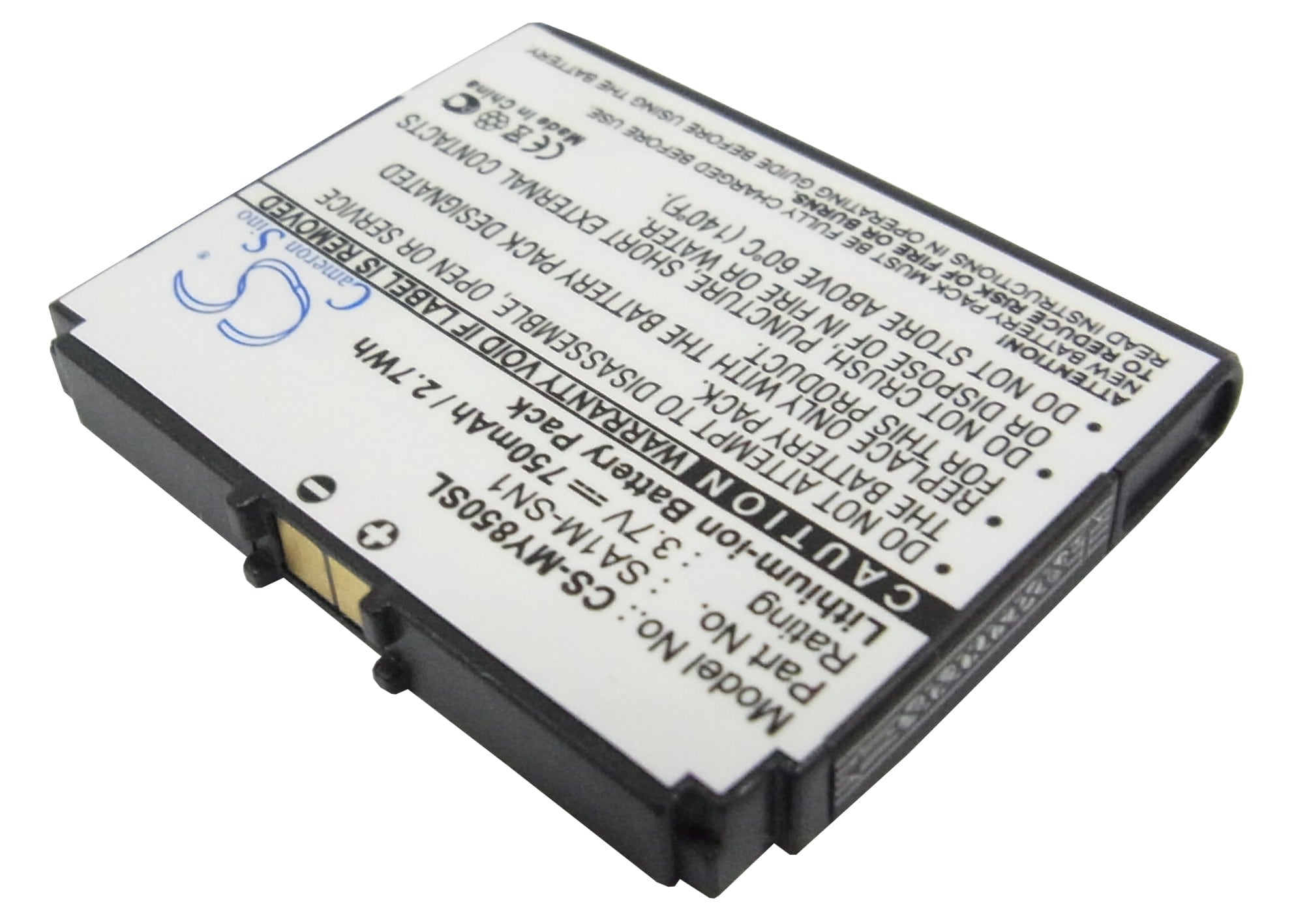 Batteri til mobiltelefon, smarttelefon for Sagem MY850, MY850V, MY850C m.fl.