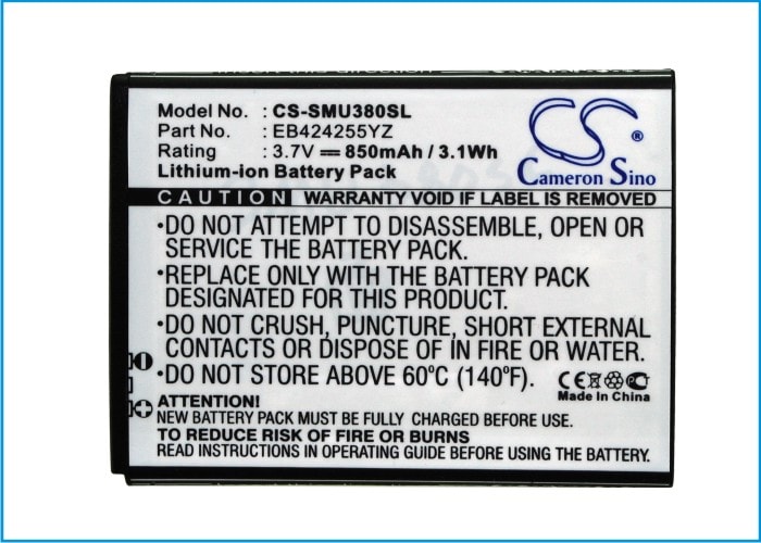 Batteri til mobiltelefon, smarttelefon for Verizon SCH-U380, Brightside, SCHU380HKV m.fl.