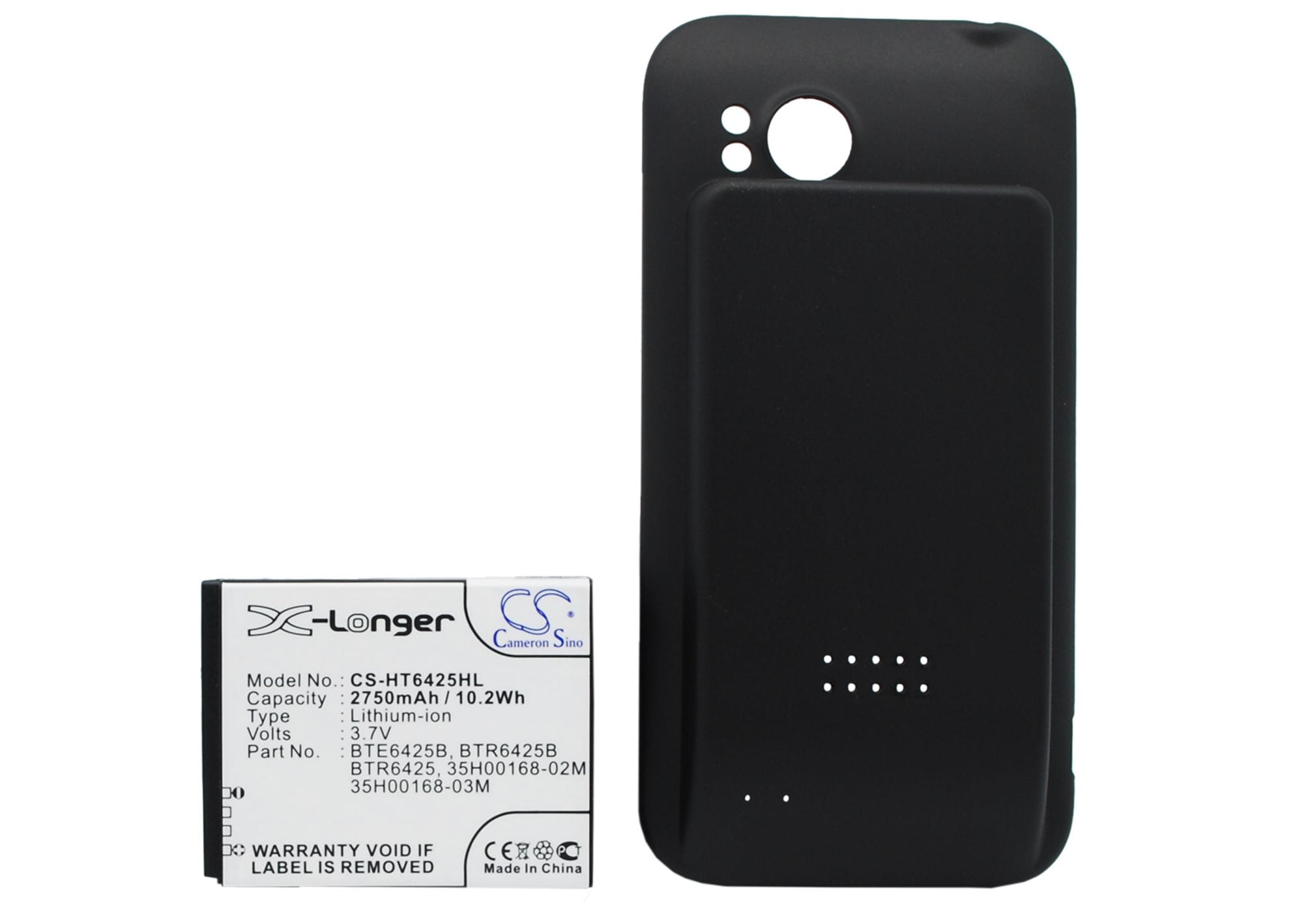 Batteri til mobiltelefon, smarttelefon for HTC Rezound, Vigor, ThunderBolt 2 m.fl.
