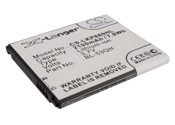 Batteri til mobiltelefon, smarttelefon for LG P880, Optimus 4X HD, Optimus LTE II m.fl.