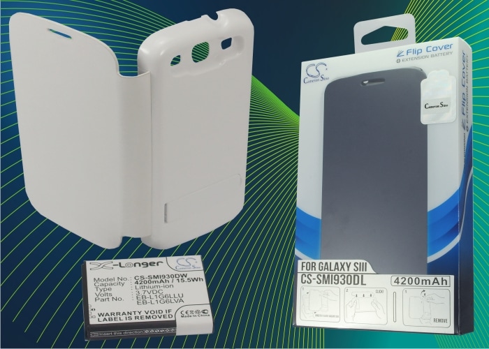 Batteri til mobiltelefon, smarttelefon for Samsung GT-I9300, GT-I9308, SGH-T999V m.fl.