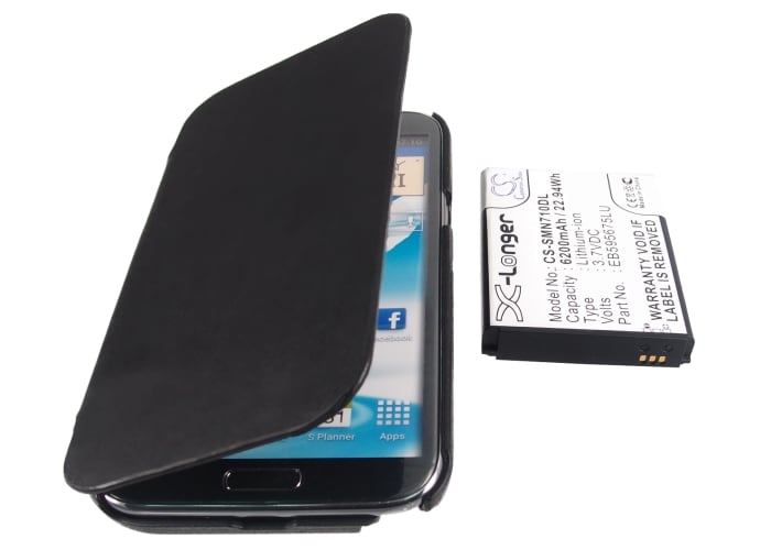 Batteri til mobiltelefon, smarttelefon for Samsung GT-N7100, GT-N7105, GT-N7108 m.fl.