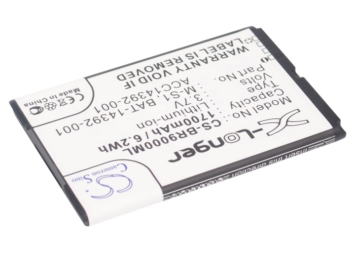 Batteri til mobiltelefon, smarttelefon for BlackBerry Bold 9000, Bold 9030, Bold 9630 m.fl.