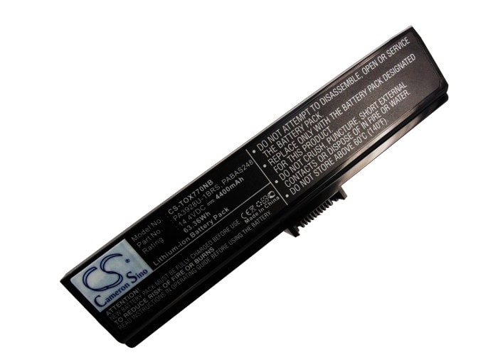 Batteri til bærbar PC, Notatbok for Toshiba Qosmio X770, Qosmio X770-107 m.fl.