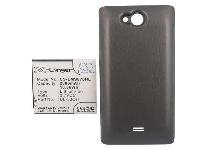 Batteri til mobiltelefon, smarttelefon for LG MS870, LGMS870