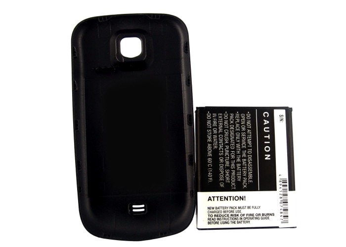 Batteri til mobiltelefon, smarttelefon for Samsung Code SCH-i200, SCH-i200 Code m.fl.