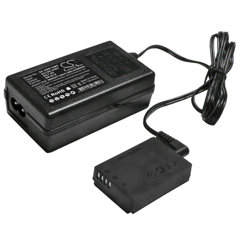 Batteri til DC-adapter for Canon EOS 1100D, EOS Kiss X50, EOS Rebel T3 m.fl.