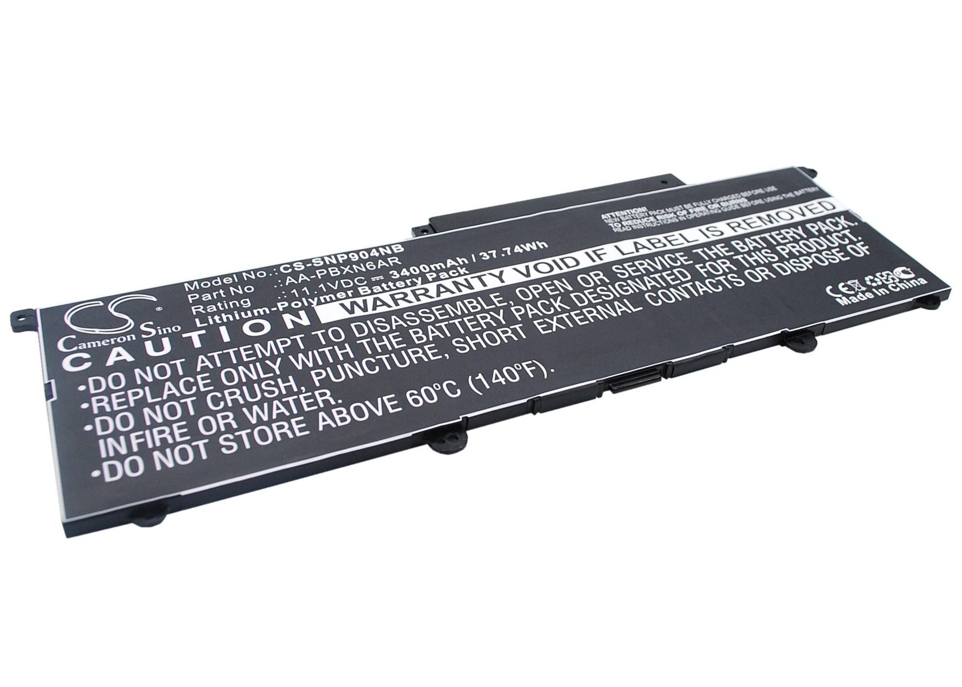 Batteri til bærbar PC, notatbok for Samsung 900X3B, 900X3C-A01, 900X3C-A02