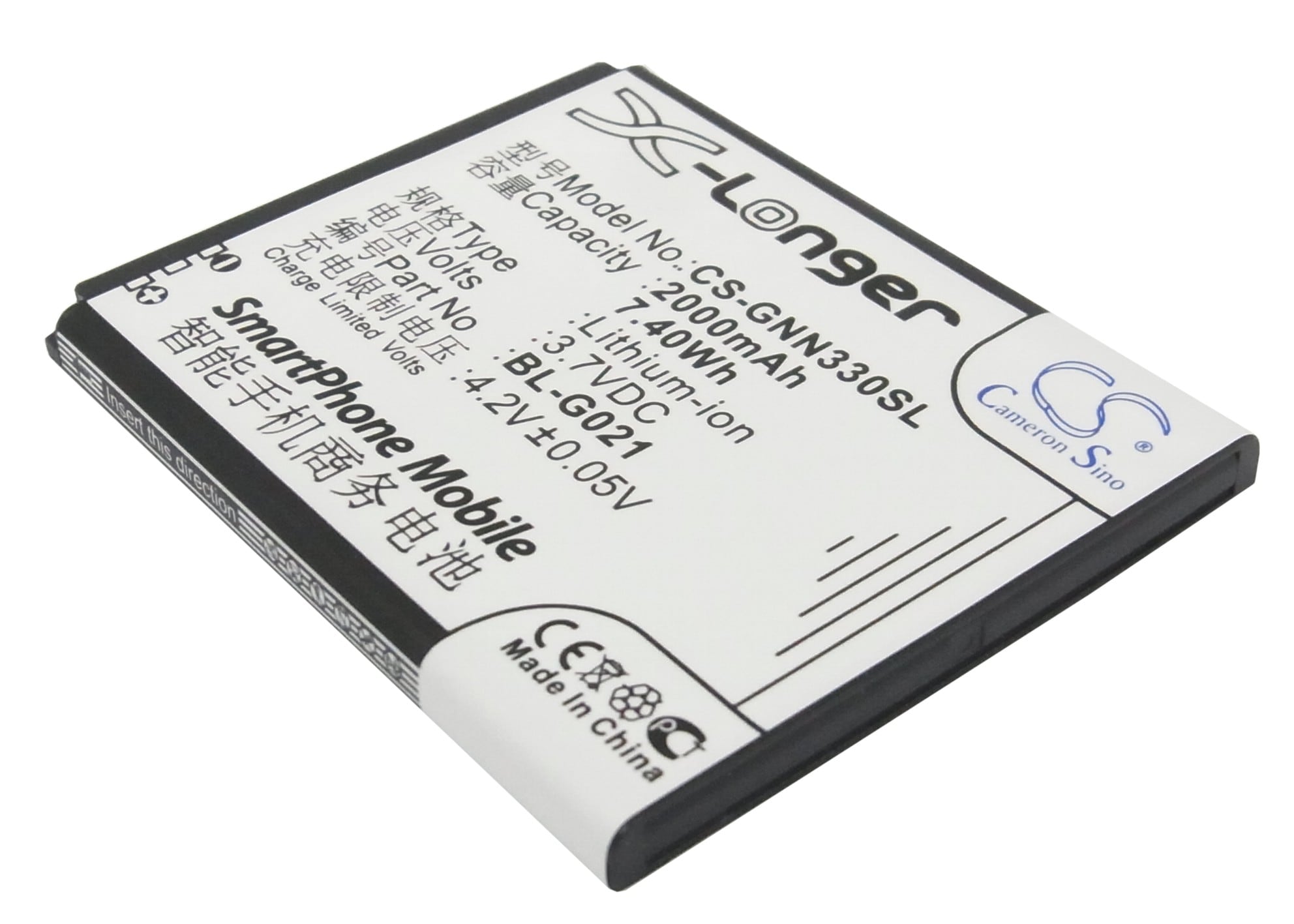 Batteri til mobiltelefon, smarttelefon for GIONEE GN777, GN330
