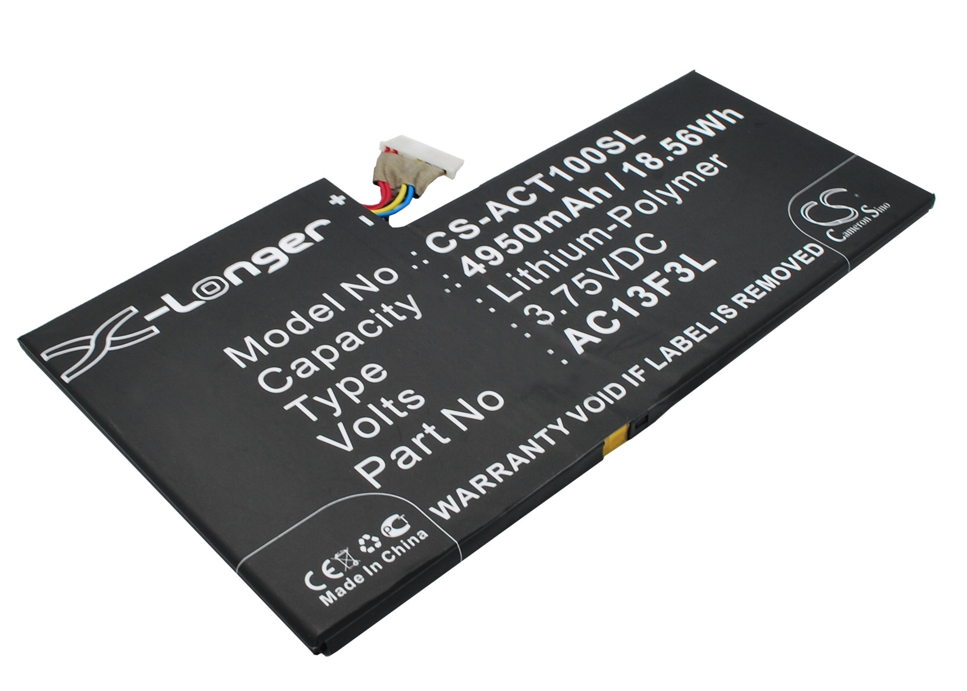 Batteri til nettbrett for Acer Iconia Tab A1, Iconia Tab A1-810, A1-A810 m.fl.