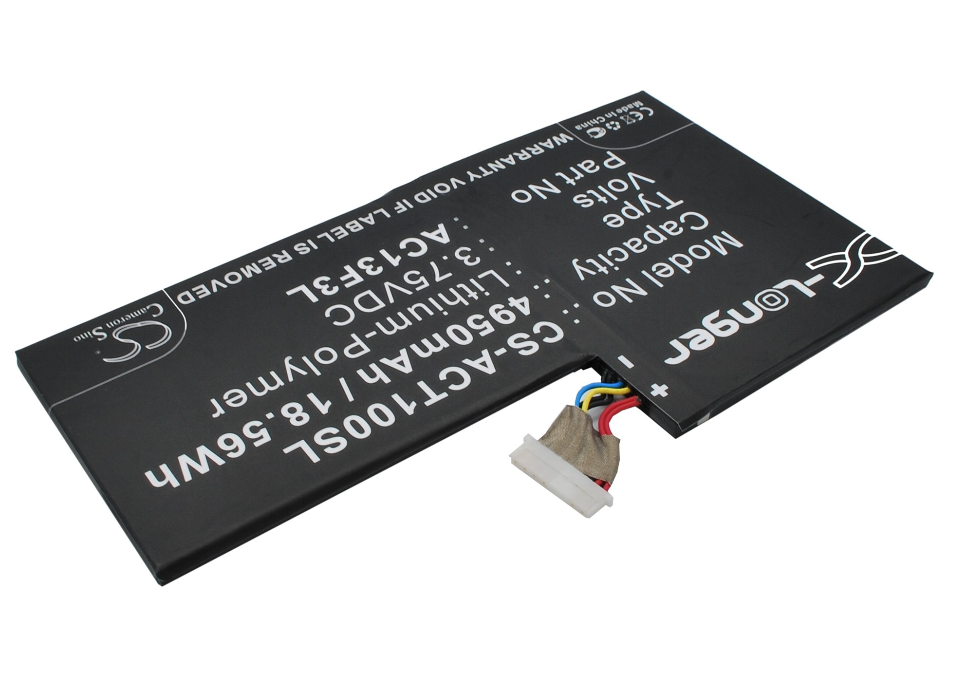 Batteri til nettbrett for Acer Iconia Tab A1, Iconia Tab A1-810, A1-A810 m.fl.