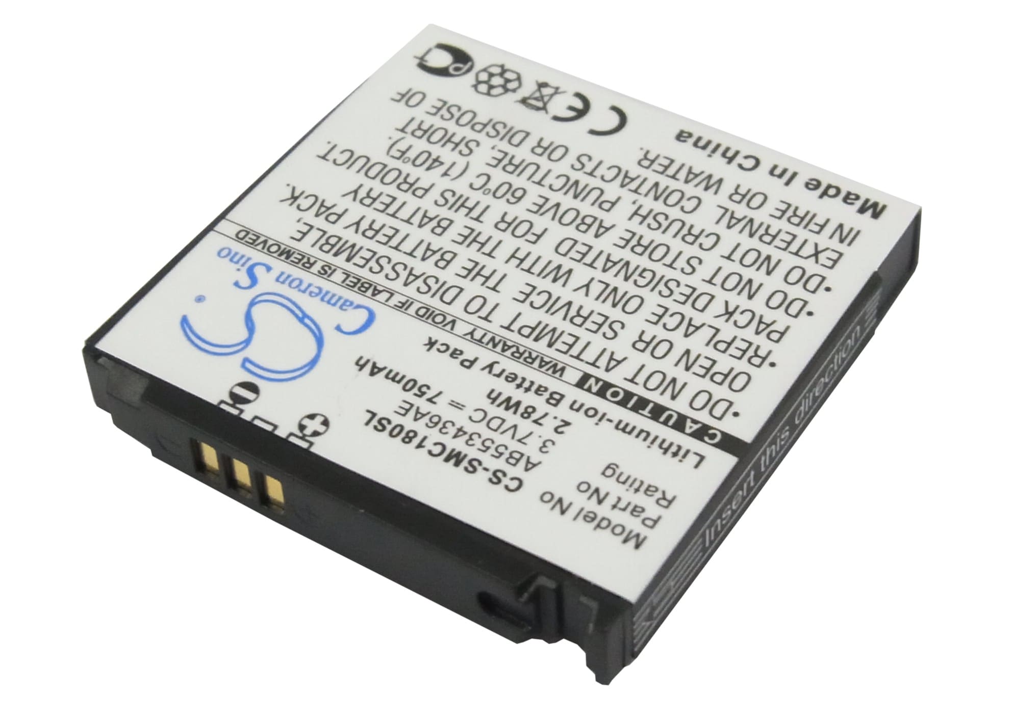 Batteri til mobiltelefon, smarttelefon for Samsung SGH-C170, SGH-C180