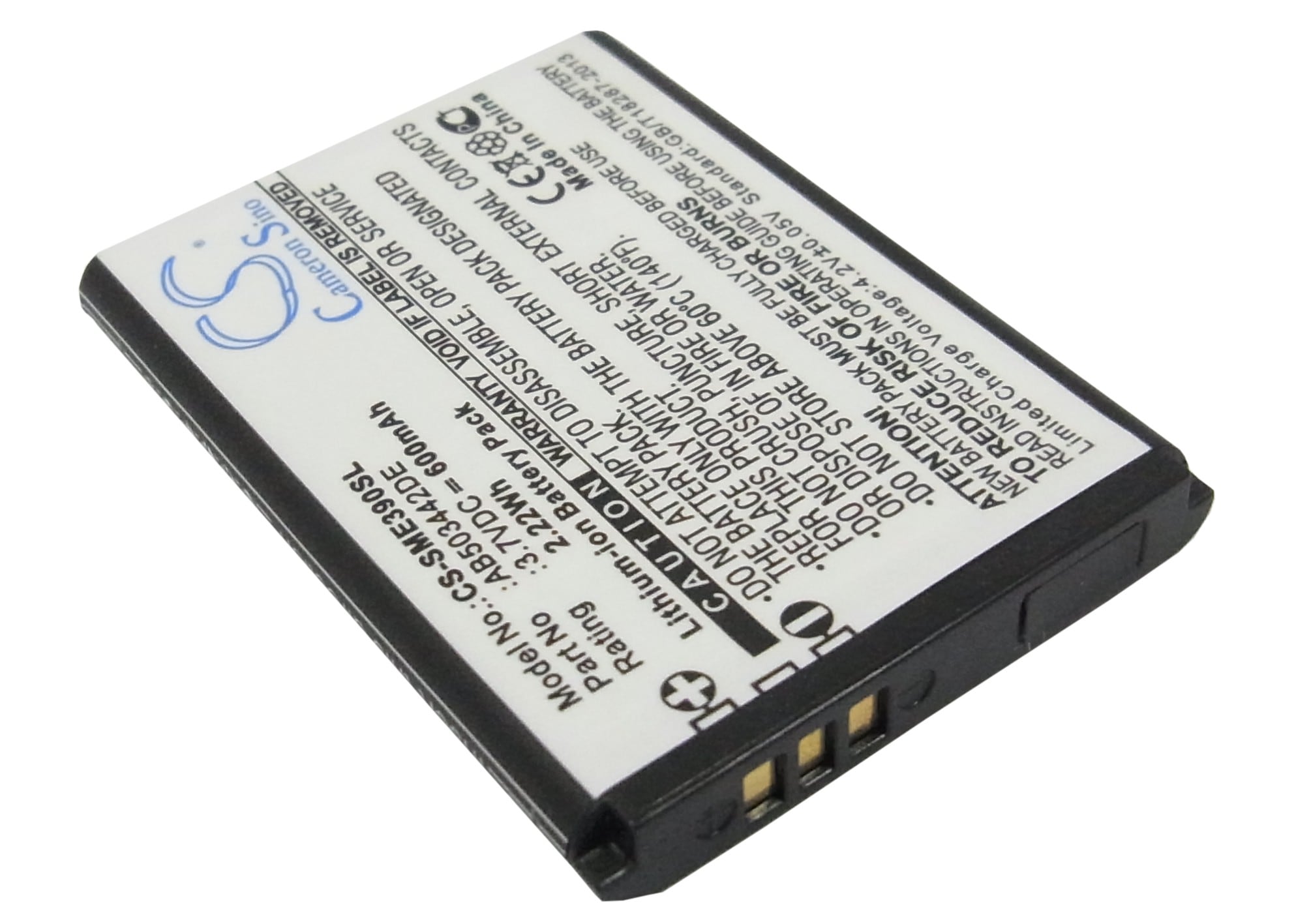 Batteri til mobiltelefon, smarttelefon for Samsung SGH-E398, SGH-E390