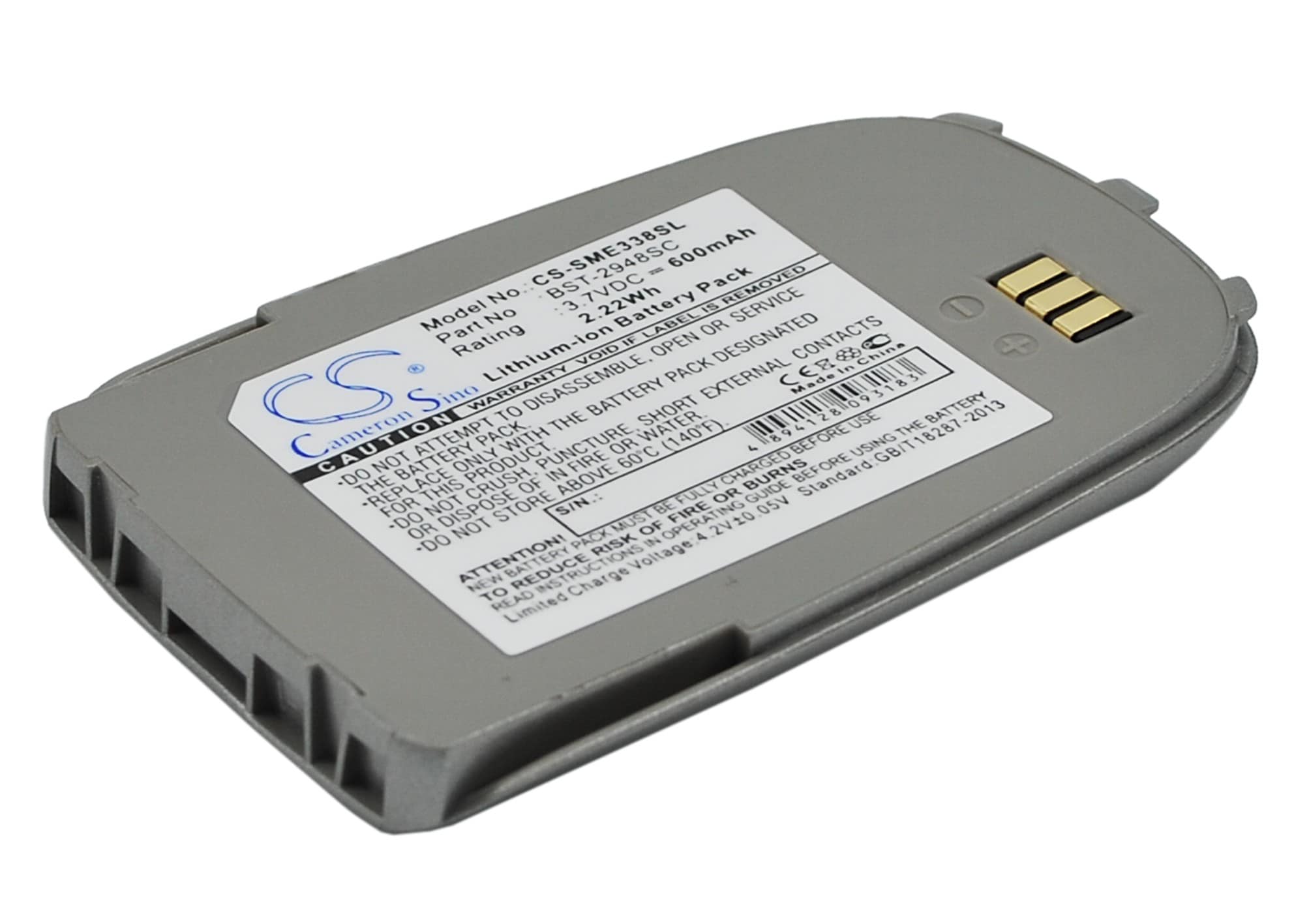 Batteri til mobiltelefon, smarttelefon for Samsung SGH-E330, SGH-E338, SGH-E335 m.fl.