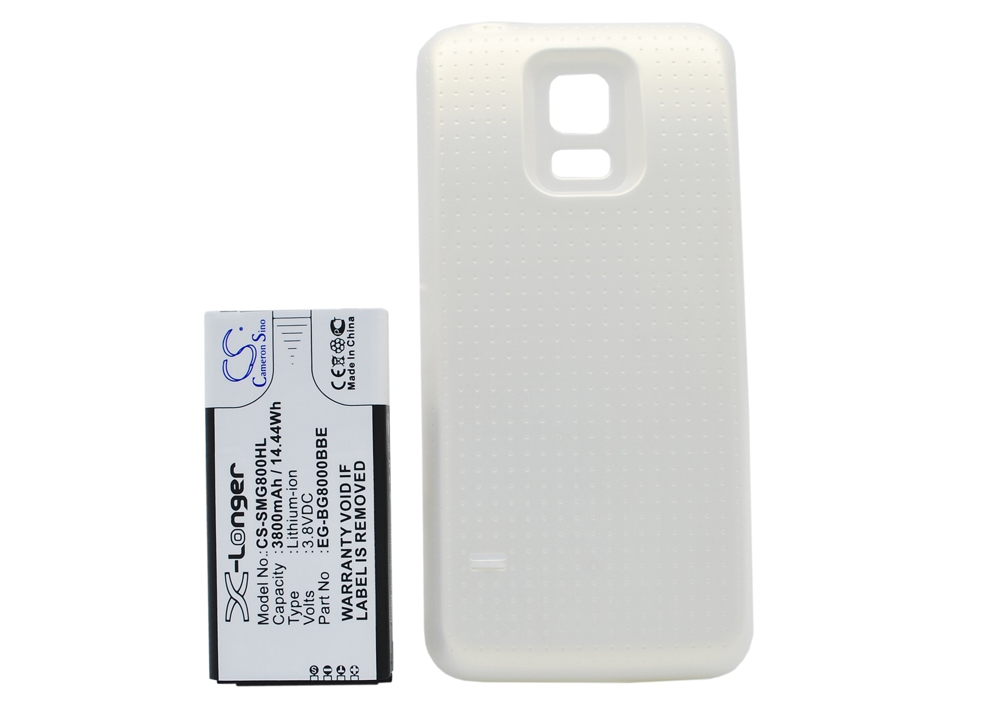 Batteri til mobiltelefon, smarttelefon for Samsung Galaxy S5 Mini, SM-G800A, SM-G800F m.fl.