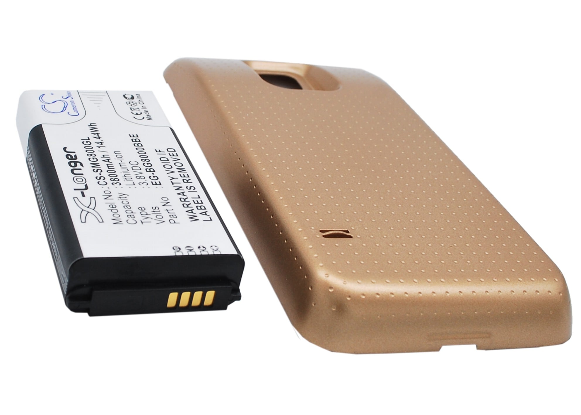 Batteri til mobiltelefon, smarttelefon for Samsung Galaxy S5 Mini, SM-G800A, SM-G800F m.fl.